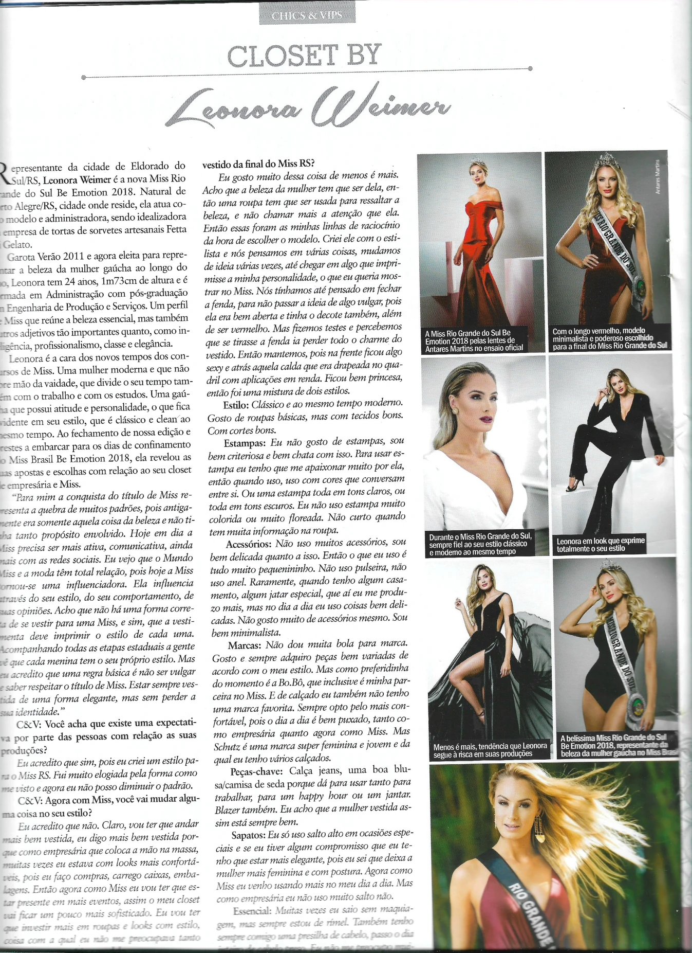 Matéria Closet By Leonora Weimer na CHICS & VIPS