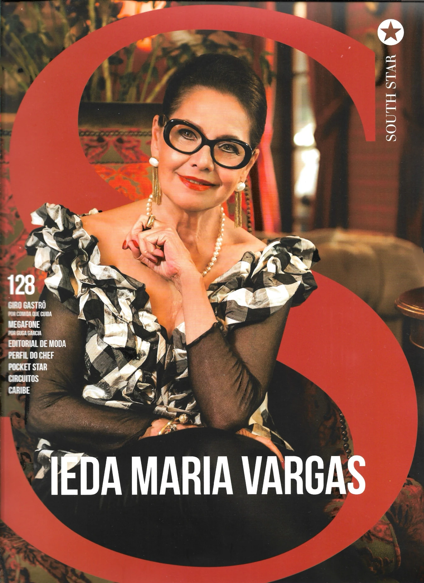 Capa da South Star edição 128 com Ieda Maria Vargas