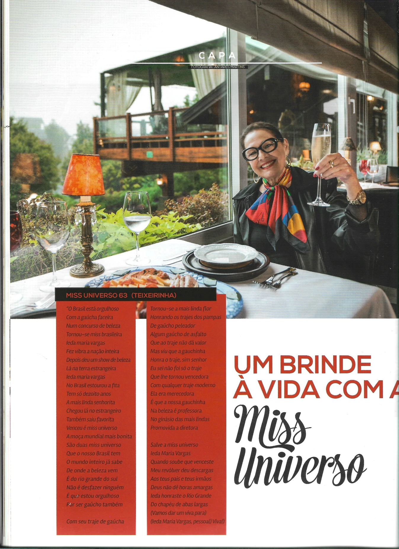 Matéria especial com Ieda Maria Vargas na South Star edição 128